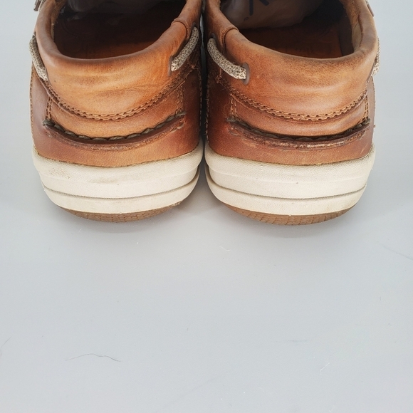 Sperry tan leather slip on driver boat shoe men's size 13 - Picture 5 of 9